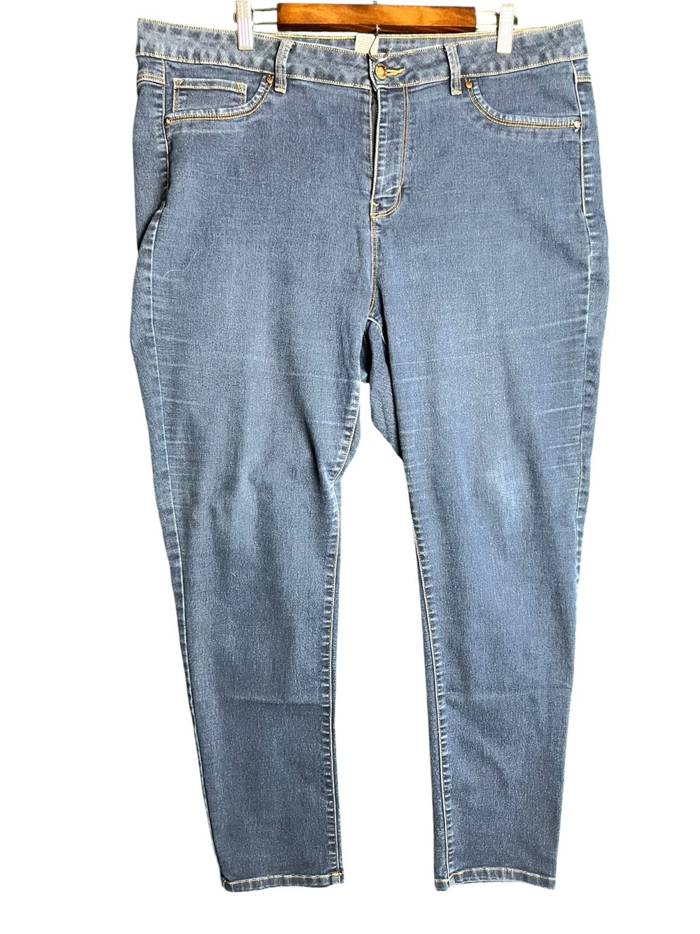 Workshop Republic Clothing 18W Skinny Jeans Medium Wash Stretch Plus Size